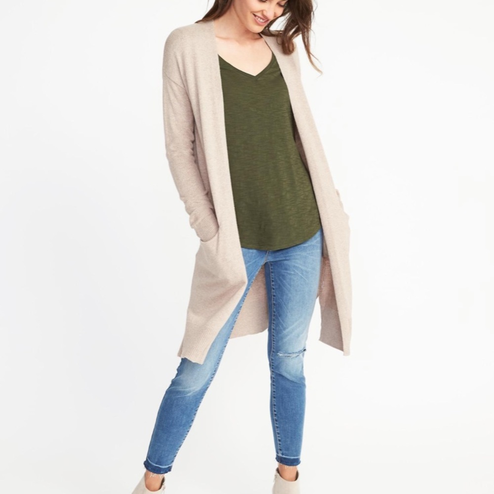 Old Navy Super Long Cardigan Mauve